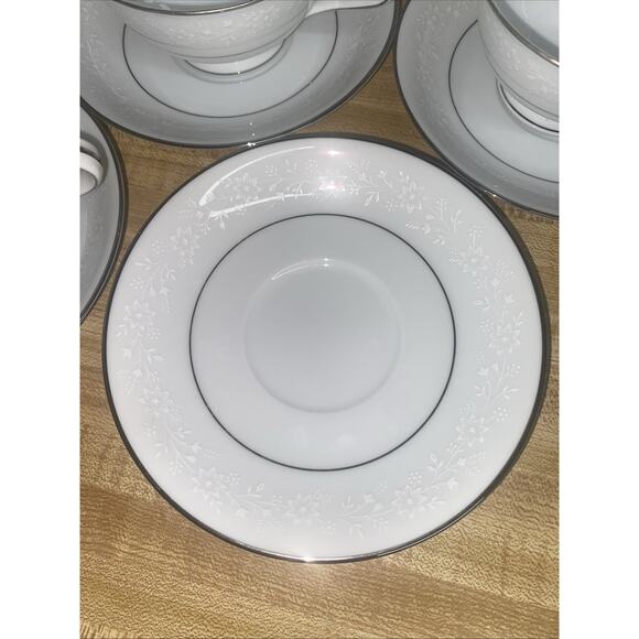 (8) Sets Noritake Buckingham China 6438 Tea Cup & Saucer Made In Japan - Picture 4 of 8